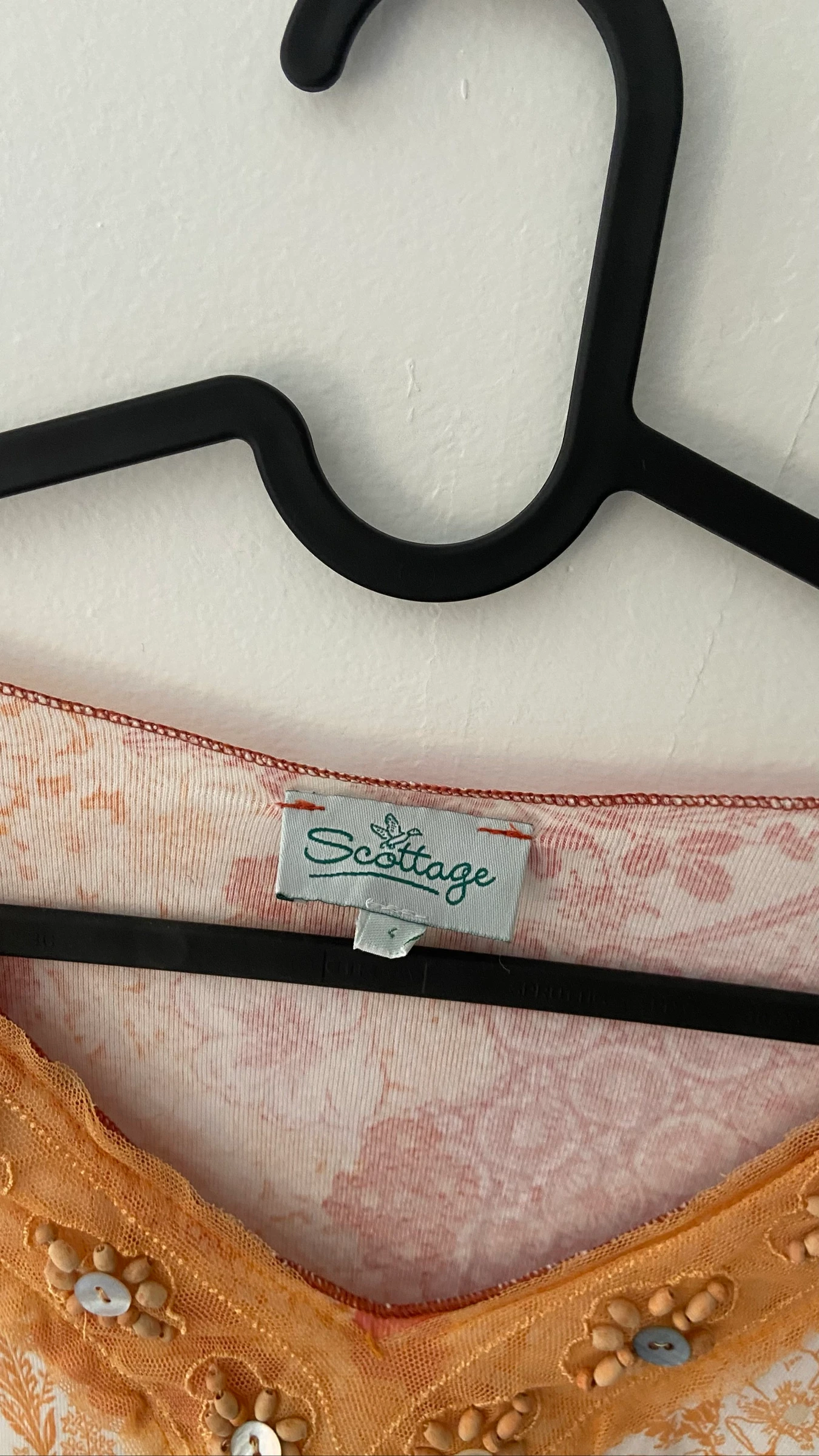Vintage oranje top met patroon – photo 4